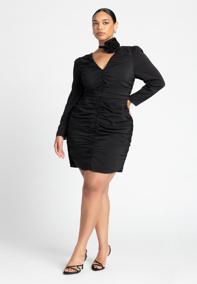 Rosette Mini Dress image number null