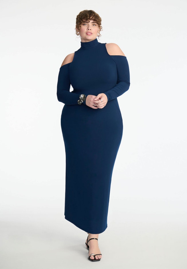 Dress W Shoulder Cutout image number null