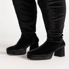 Fiona Velvet Over the Knee Platform Boot image number null