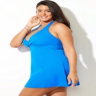 Crossover Halter Swimdress image number null