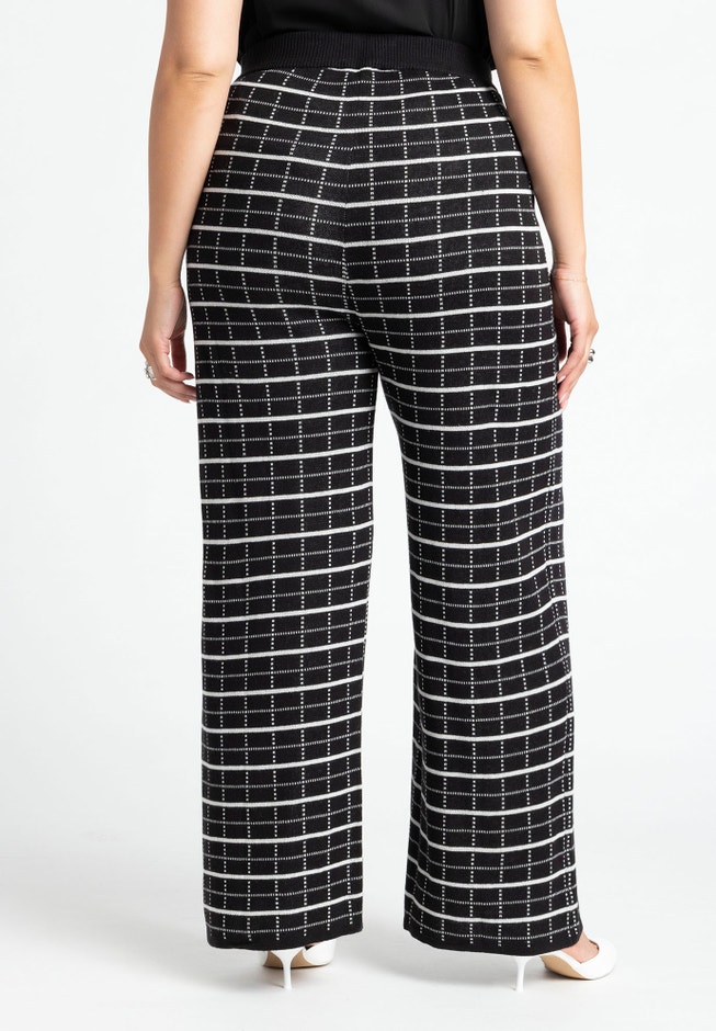 Knit Tweed Wide Leg Pant image number 2