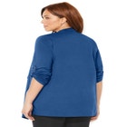 Cloud Knit French Terry Drape Front Cardigan image number null