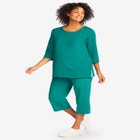 2-Piece Striped French Terry Set image number null