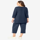 2-Piece Striped French Terry Set image number null