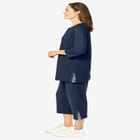 2-Piece Striped French Terry Set image number null