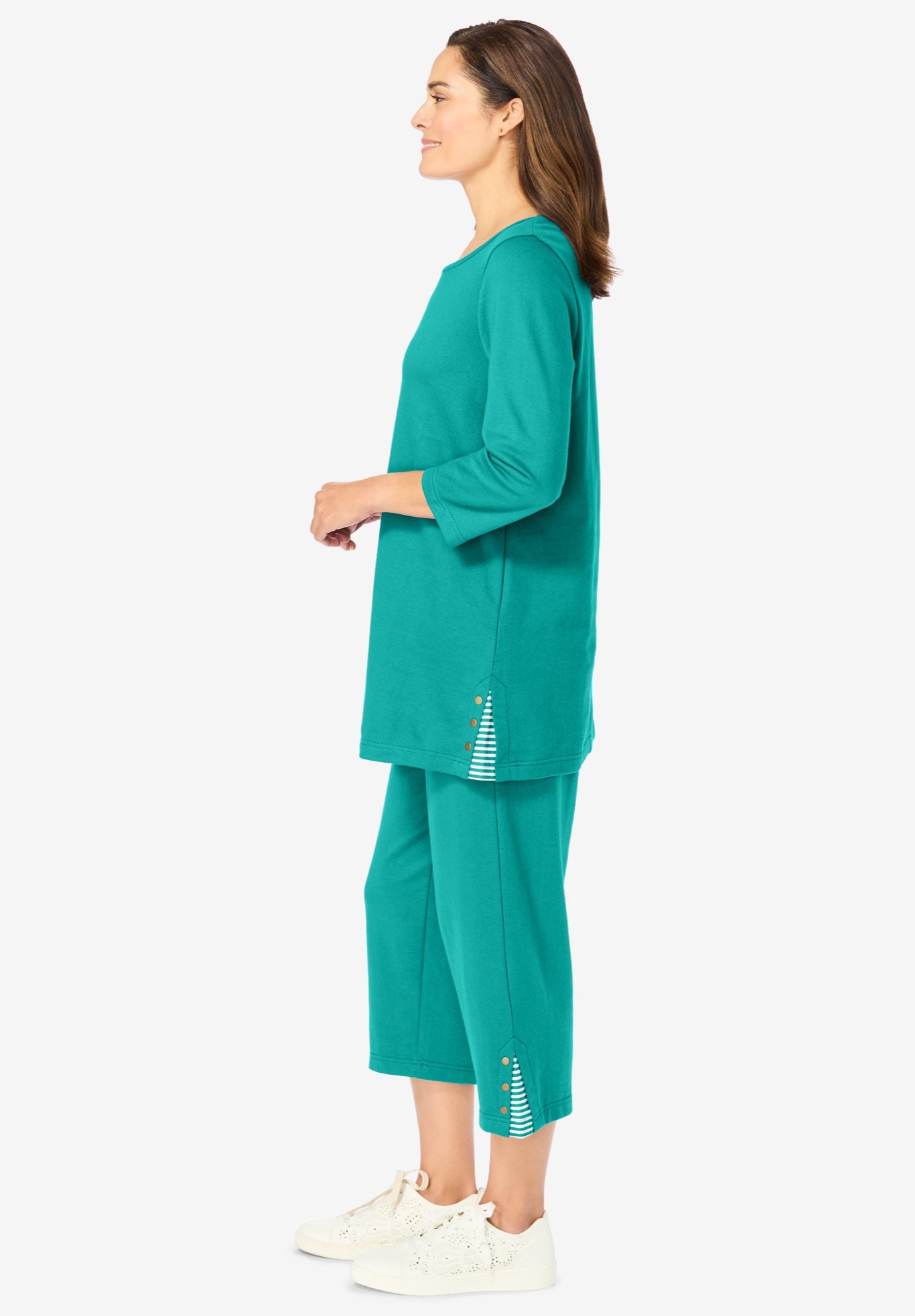 2-Piece Striped French Terry Set image number 2