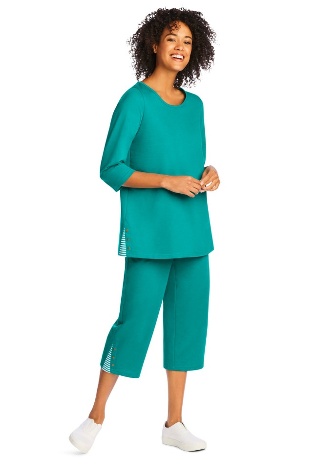 2-Piece Striped French Terry Set image number 0