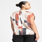 Satin Mock Neck Shell image number null