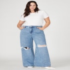 The Yvette Rigid Wide Leg  Jean image number null