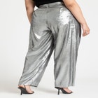 Belted High Waisted Straight Leg Trouser image number null