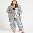 Belted High Waisted Straight Leg Trouser image number null