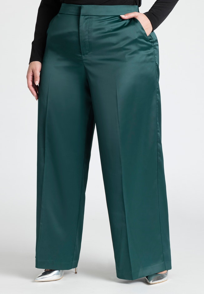 Satin Wide Leg Trouser image number 1