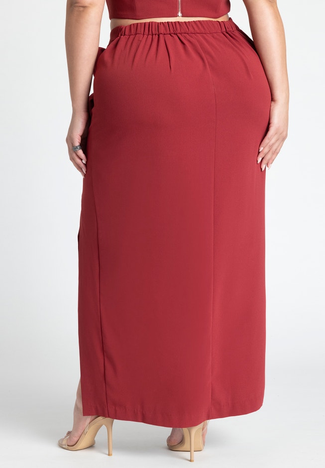 Rosette Maxi Skirt image number null