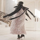 Sequin Dress With Bows image number null