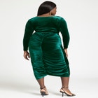 V Neck Pleated Front Dress image number null