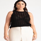 Crochet Knitted Tank image number null