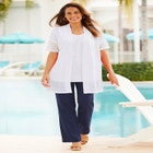 Lightweight Open Front Cardigan Sweater image number null