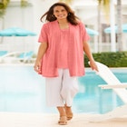 Lightweight Open Front Cardigan Sweater image number null