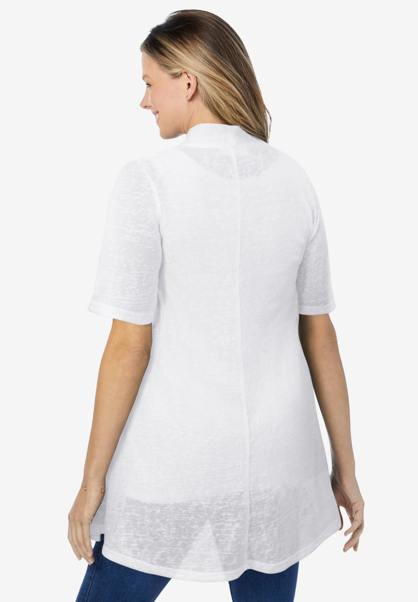 Lightweight Open Front Cardigan Sweater image number 1