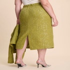 Sequin Tweed Midi Skirt image number null