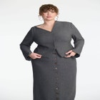 Asym Shoulder Blazer image number null