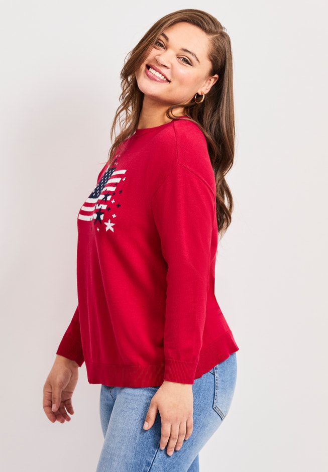 Americana Long Sleeve Crewneck image number 2