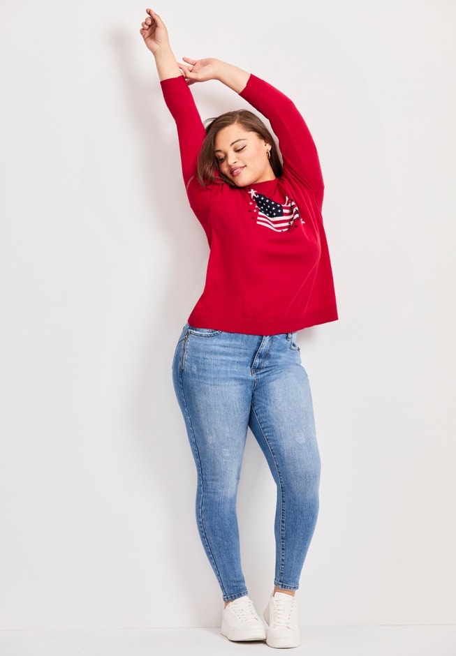 Americana Long Sleeve Crewneck image number 3