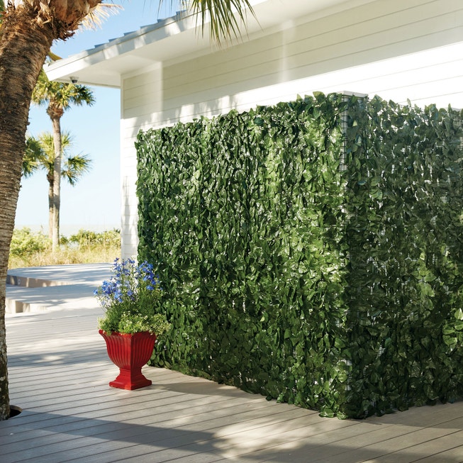 78"H Faux Greenery Privacy Screen image number 0