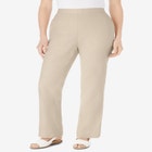 Straight Leg Linen Pant image number null