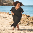V-Neck Swim Caftan image number null