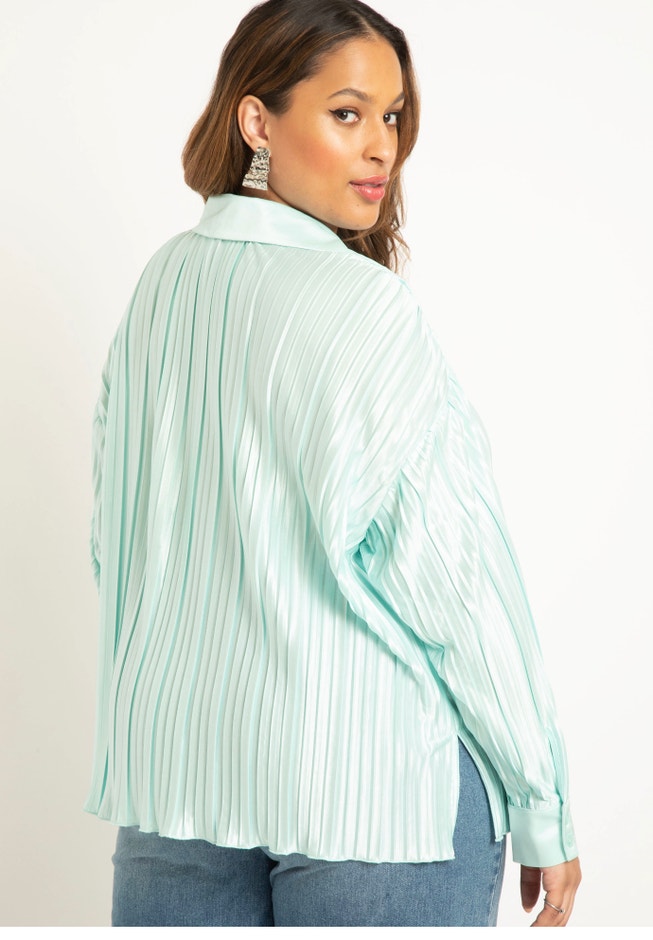 Plisse Knit Button Down image number 1