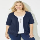 Elbow Sleeve Shrug Cardigan image number null