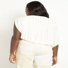 Draped Cropped Top image number null