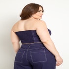 Contrast Stitching Tube Top image number null