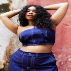 Contrast Stitching Tube Top image number null