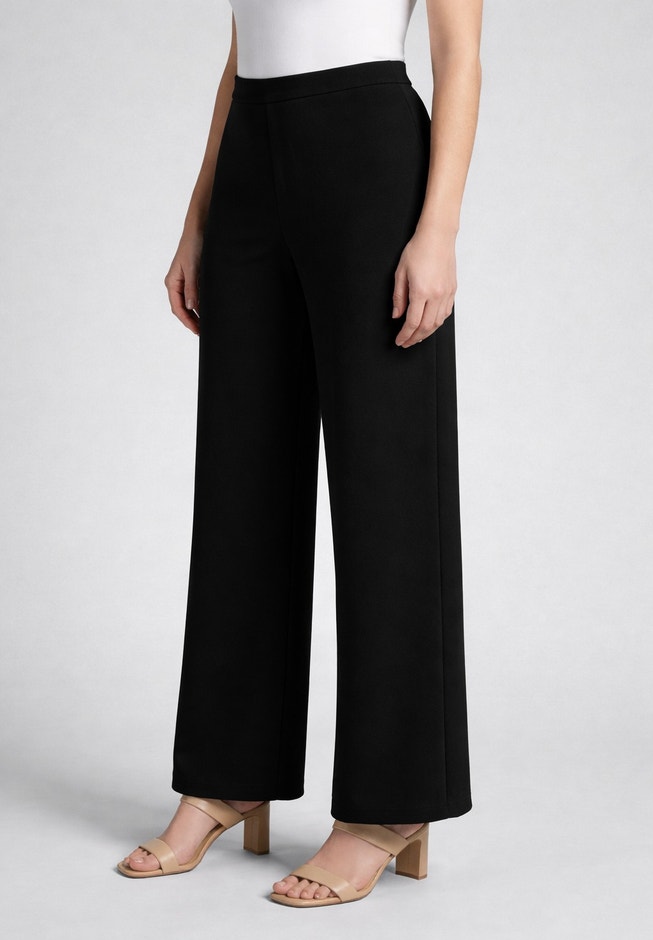 Stretch Knit Wide Leg Pant image number 1
