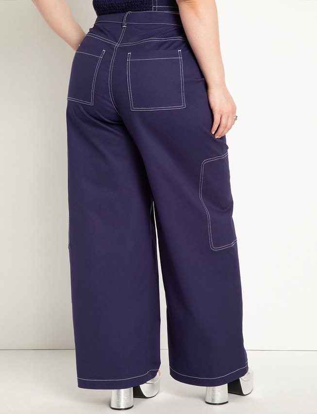 Contrast Stitch Utility Pant image number null