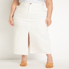 Denim Maxi Skirt image number null