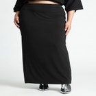 Jersey Knit Maxi Skirt image number null