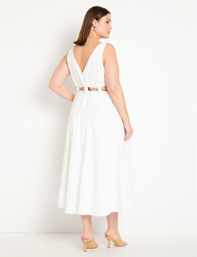 Knotted Bodice Maxi Dress image number null