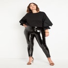 Combo Flounce Sleeve Sweatshirt image number null