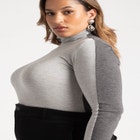 Colorblock Layering Turtleneck image number null