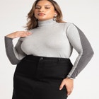 Colorblock Layering Turtleneck image number null