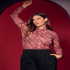 Twist Neck Long Sleeve Top image number null