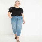 Combo Sleeve Tee image number null