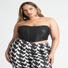 Faux Leather Corset image number null