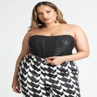 Faux Leather Corset image number null