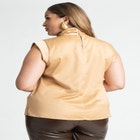 Mock Neck Top With Keyhole image number null