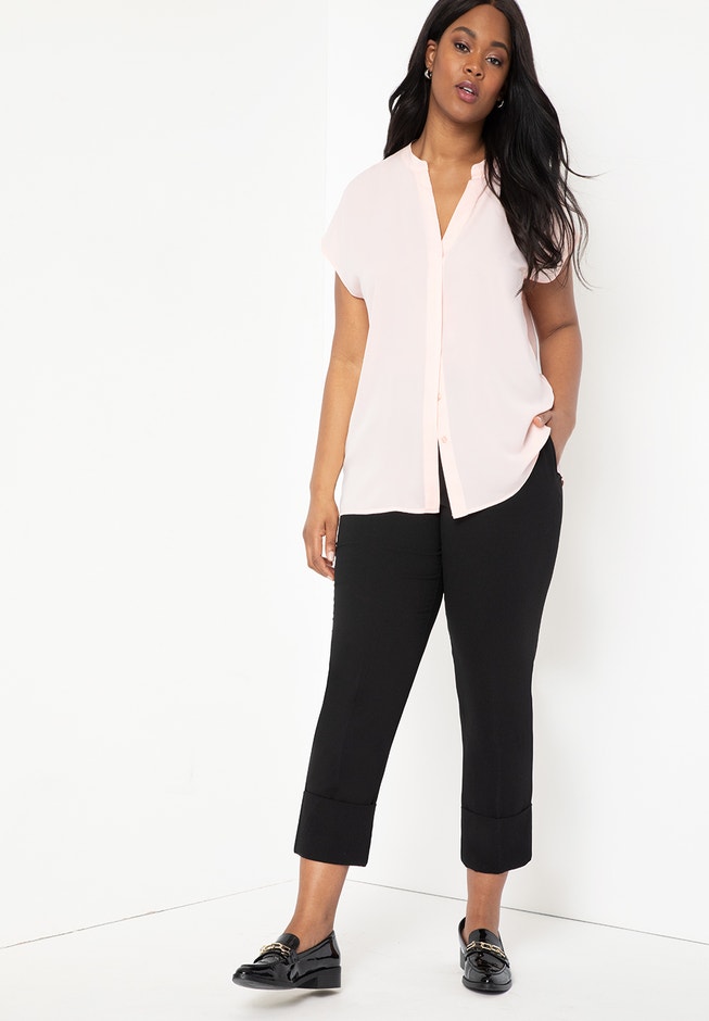 Notch Collar Blouse image number 2