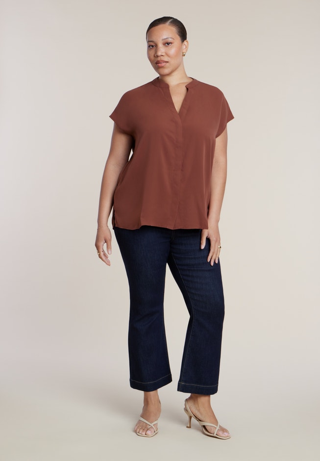 Notch Collar Blouse image number 2